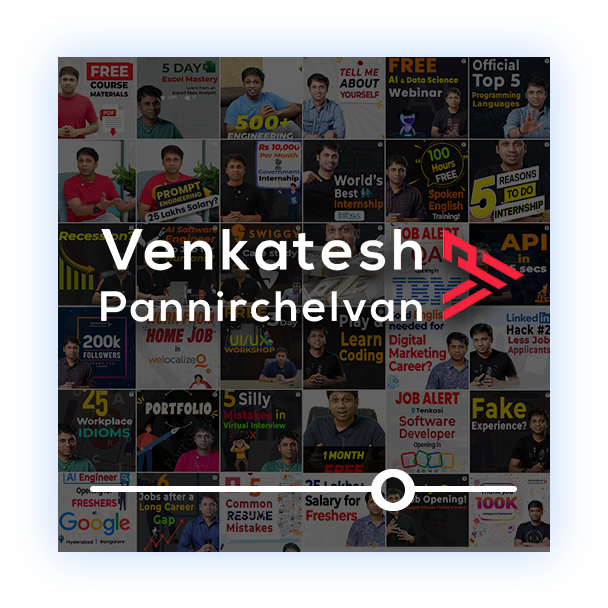 Venkatesh Pannirchelvan Video